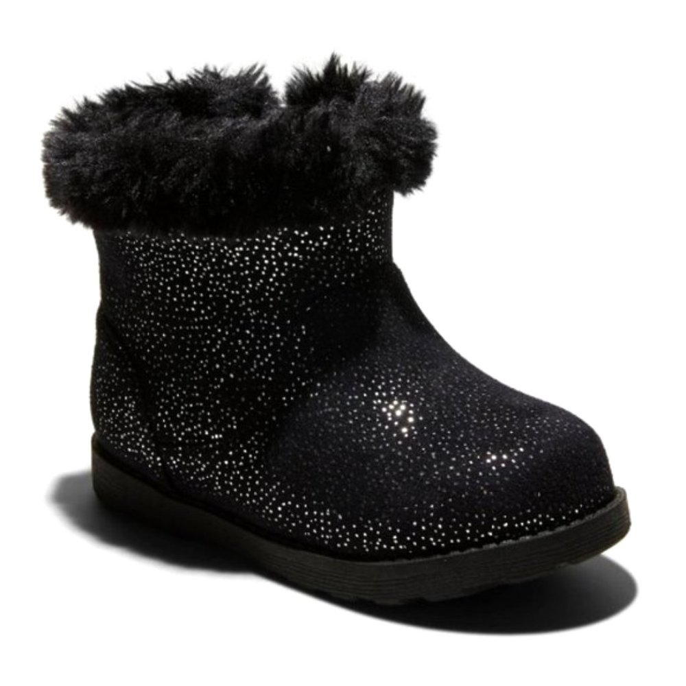 NWT Toddler Girls' Oriole Shearling Boots Black